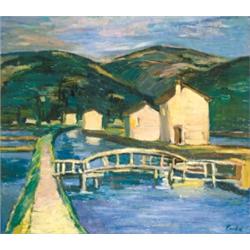 Emod Aurél (1897-1958) Olasz táj