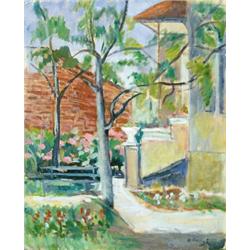 Mándy Laura (1904-1993) Tavaszi kert