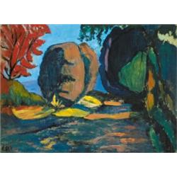 Égly Sári (1902-1971) Napsütötte park osszel