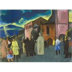 Jándi Dávid (1893-1944) A templomtéren