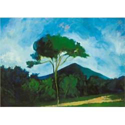Orbán Dezso (1884-1987) Magányos fa, 1910 körül