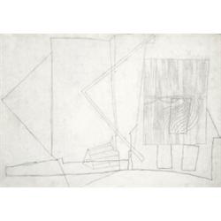 Vajda Lajos (1908-1941) Házak szomorúfuzzel, 1936.