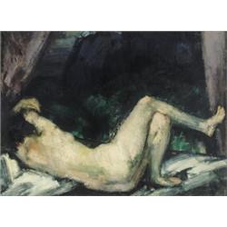 Vaszary János (1867-1939) Fekvo no, 1919 körül