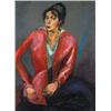 Image 1 : Tihanyi Lajos (1885-1938) Fiatal lány portréja, 1916.