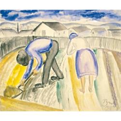 Bene Géza (1900-1960) Aratók, 1928.