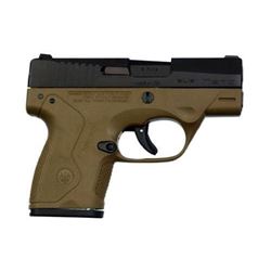 *NEW* BERETTA NANO 9MM 3.07" 6+1/8+1 Flat Dark Earth Poly Grip/Frame Black 082442719283