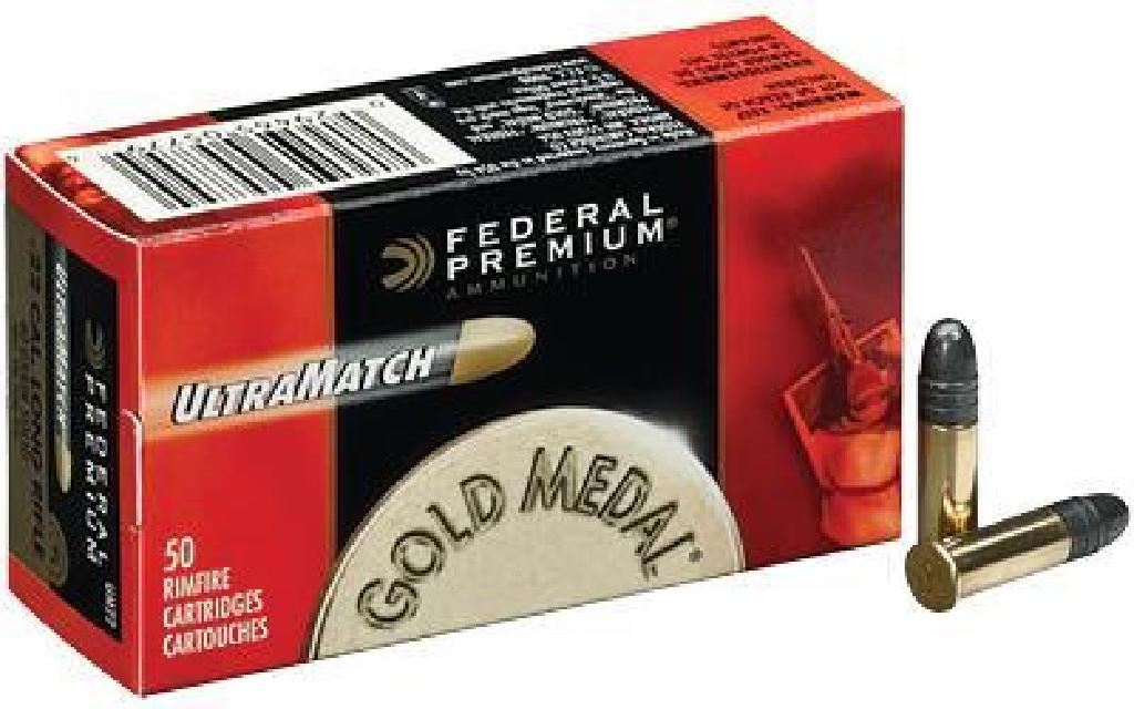 *AMMO* Federal UM22 Gold Medal Premium Ultra Match 22 LR Solid 40 GR