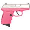 Image 1 : !NEW! SCCY CPX2TTPK CPX-2 Gen 2 DAO 9mm 3.1" 10+1 NMS Pink Grip/Frame SS Slide 857679003081