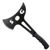 Image 1 : !NEW! Battle Ax, Black G10 Handle, Black Blade w/Sheath UPC Code: 729857990707