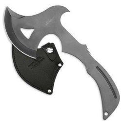 !NEW! Gil Hibben Pro Thrower Axe, Black, Leather Sheath UPC Code: 760729086623