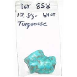BEAUTIFUL NATURAL TURQUOISE 64.00 CARATS/12.8 GRAMS *MINED IN ARIZONA* POLISHED STONE!! ITEM CAME OU