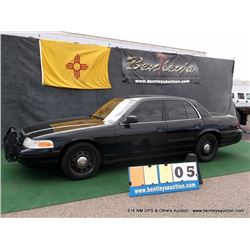 2010 FORD CROWN VICTORIA ~ 120,012 MILES VIN: 2FABP7BV0AX119276, BLACK SEDAN, RWD, V8, 4.6L, A/C COL