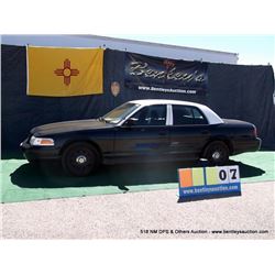 2010 FORD CROWN VICTORIA ~ 135,335 MILES VIN: 2FABP7BV3AX119269, BLACK & WHITE, SEDAN, RWD, V8, 4.6L