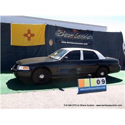 2010 FORD CROWN VICTORIA ~ 137,313 MILES VIN: 2FABP7BVXAX136649, BLACK & WHITE SEDAN, RWD, V8, 4.6L,