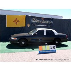 2010 FORD CROWN VICTORIA ~ 123,084 MILES VIN: 2FABP7BV7AX112907, BLACK & WHITE SEDAN, RWD, V8, 4.6L,