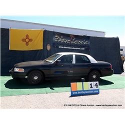 2010 FORD CROWN VICTORIA ~ 131,315 MILES VIN: 2FABP7BV5AX119290, BLACK & WHITE SEDAN, RWD, V8, 4.6L,