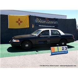 2008 FORD CROWN VICTORIA ~ 136,588 MILES VIN: 2FAFP71V68X127976, BLACK & WHITE SEDAN, V8, 4.6L, RWD,