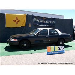 2007 FORD CROWN VICTORIA ~ 129,378 MILES VIN: 2FAFP71W27X146208, BLACK & WHITE SEDAN, V8, 4.6L, RWD,