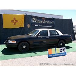 2008 FORD CROWN VICTORIA ~ 138,594 MILES VIN: 2FAFP71V68X159178, BLACK & WHITE SEDAN, V8, 4.6L, ROCK