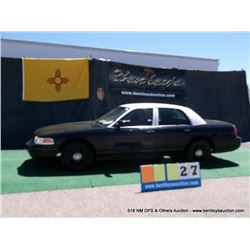 2008 FORD CROWN VICTORIA ~ 133,137 MILES VIN: 2FAFP71V58X159172, BLACK & WHITE SEDAN, V8, 4.6L, RWD,