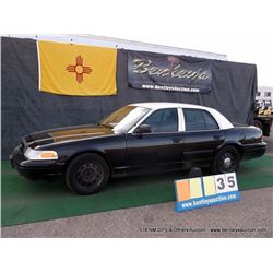 2010 FORD CROWN VICTORIA ~ 115,427 MILES VIN: 2FABP7BV7AX136656, **SALVAGE TITLE** BLACK & WHITE, SE