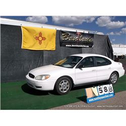 2005 FORD TAURUS ~ 109,262 MILES VIN: 1FAFP53235A177665, WHITE, SEDAN, FWD, V6, 3.0L, A/C COLD, FUEL