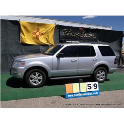 2010 FORD EXPLORER ~ 137,649 MILES VIN: 1FMEU7DE5AUA96836, GRAY, SUV, 4x4, V6, 4.0L, AC COOL, FUEL 1