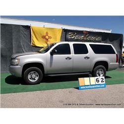 2007 CHEVROLET 2500 SUBURBAN ~ 147,744 MILES VIN: 3GNGK26K07G296762, GRAY, SUV, 4WD, V8, 6.0L, AC CO