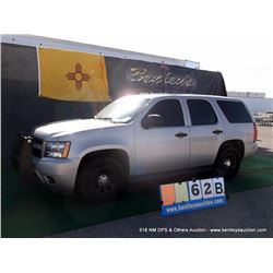 2008 CHEVROLET TAHOE ~ 116,652 MILES VIN: 1GNEC03078R251363, SILVER 4X2 SUV, V8, 5.3L, AC WARM, FUEL