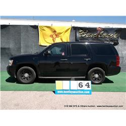 2011 CHEVROLET TAHOE ~ 119,615 MILES VIN: 1GNLC2E06BR235422, BLACK, SUV, 4x2, V8, 5.3L, AC COOL, FUE