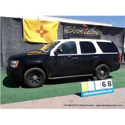 2009 CHEVROLET TAHOE ~ 143,846 MILES VIN: 1GNEC03089R178568, BLACK & WHITE, SUV, 4x2, V8, 5.3L, AC C