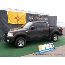 2005 FORD F-150 PICKUP ~ 146,256 MILES VIN: 1FTRX14W75FA55122, BROWN, 4WD, V8, 4.6L, AC COLD, 1/4 FU