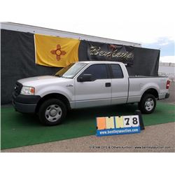 2006 FORD F-150 PICKUP ~ 137,434 MILES VIN: 1FTPX14V56KC45234, SILVER, 4WD, V8, 5.4L, AC COOL, 1/4 F