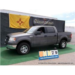 2006 FORD F-150 PICKUP ~ 143,399 MILES VIN: 1FTPW14V36KD86662, GRAY, PICKUP, 4WD, V8, 5.4L, A/C COLD