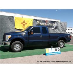2011 FORD F-250 SUPER DUTY TRUCK ~ 154,303 MILES VIN: 1FT7X2B62BEB20461, BLUE, 4x4, V8, 6.2L, AC COL