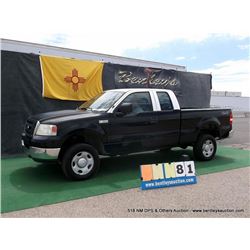 2004 FORD F-150 PICKUP ~ 147,335 MILES VIN: 1FTPX14574NC46283, BLACK & WHITE, 4WD, V8, 5.4L,  A/C HO