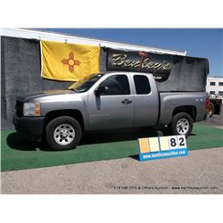 2009 CHEVROLET SILVERADO 1500 PICKUP~ 143,760 MILE VIN: 1GCEK19089Z219841, GRAY, 4x4, V8, 5.3L, AC C