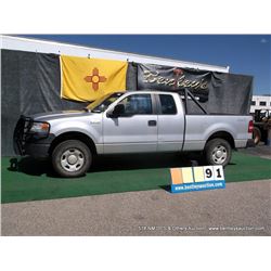 2007 FORD F-150 PICKUP ~ 118,993 MILES VIN: 1FTPX14V37FB29007, SILVER, PICKUP, 4WD, V8, 5.4L, AC COL