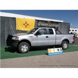 2008 FORD F-150 PICKUP ~ 126,709 MILES VIN: 1FTPX14V38FB59657, GRAY, PICKUP, 4x4, V8, 5.4L, AC COLD,