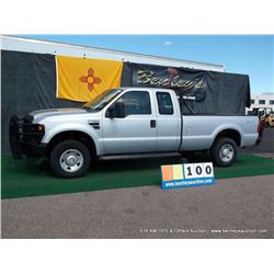 2008 FORD F-250 SUPER DUTY TRUCK ~ 120,041 MILES VIN: 1FTSX21Y08ED99625, SILVER, PICKUP, 4WD, V10, 6