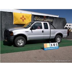2006 FORD F-250 SUPER DUTY TRUCK ~ 120,982 MILES VIN: 1FTSX21586ED96569, SILVER, PICKUP, 4WD, V8, 5.