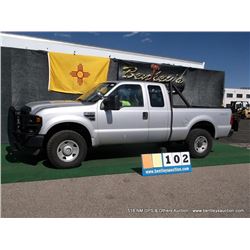 2008 FORD F-250 SUPER DUTY TRUCK ~ 143,326 MILES VIN: 1FTSX21Y98ED99624, SILVER, PICKUP, 4WD, V10, 6