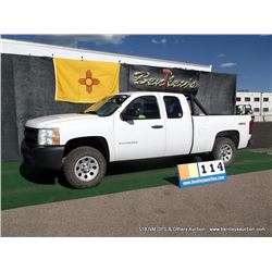 2010 CHEVROLET SILVERADO 1500 ~ 114,992 MILES VIN: 1GCSKPE33AZ218574, WHITE, PICKUP, 4X4, V8, 5.3L, 