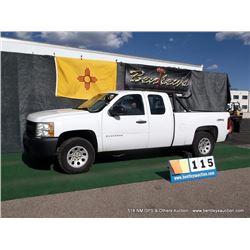 2010 CHEVROLET SILVERADO 1500 ~ 119,592 MILES VIN: 1GCSKPE32AZ221501, WHITE, PICKUP, 4X4, V8, 5.3L, 