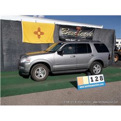 2008 FORD EXPLORER ~ 111,605 MILES VIN: 1FMEU73E78UA96123, SILVER, SUV, 4X4, V6, 4.0L, EMPTY FUEL, A
