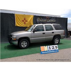 2002 CHEVROLET TAHOE ~ 133,303 MILES VIN: 1GNEK13Z22J304936, SILVER, 4WD, V8, 5.3L, WINDSHIELD CRACK