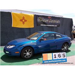 2004 PONTIAC SUNFIRE ~ 186,746 MILES VIN: 3G2JB12FX4S181570, BLUE, COUPE, FWD, I4, 2.2L, ??? FUEL, A