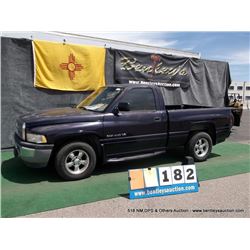 1997 DODGE RAM PICKUP 1500 ~ 162,085 MILES VIN: 1B7HC16X3VS166545, BLACK, V6, 3.9L, RWD, FADED PAINT