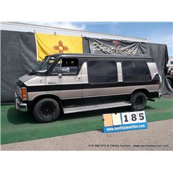 1988 DODGE RAM VAN B250 MAXI ~ 238,620 MILES VIN: 2B6HB23Y2JK163084, TWO TONE BROWN, RWD, 5.2L, V8 O