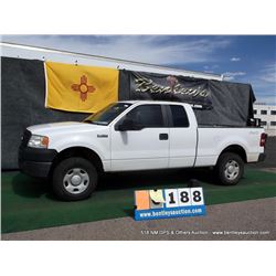2008 FORD F-150 PICKUP ~ 149,873 MILES VIN: 1FTPX14V48FA26311, WHITE, 4X4, V8, 5.4L, AC COLD, 1/2 FU